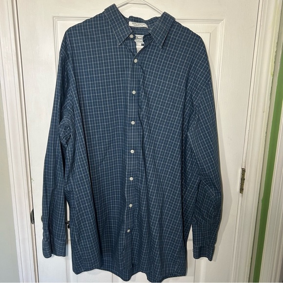 L.L. Bean Other - LL BEAN Mens Blue Plaid Long Sleeve Button Down Size XXL Tall Wrinkle Resistant